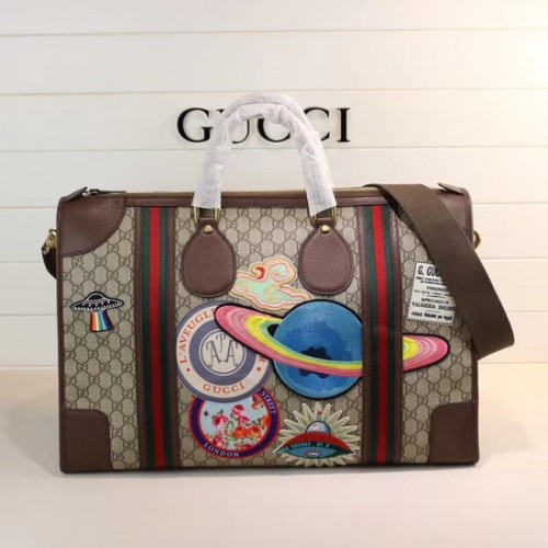 Gucci Courrier zachte GG Supreme plunjezak 459291 bruin