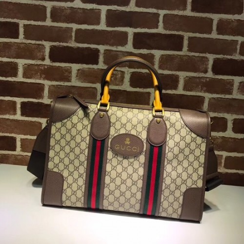 Gucci Courrier zachte GG Supreme plunjezak 459311 bruin