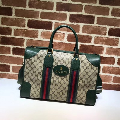Gucci Courrier zachte GG Supreme plunjezak 459311 groen