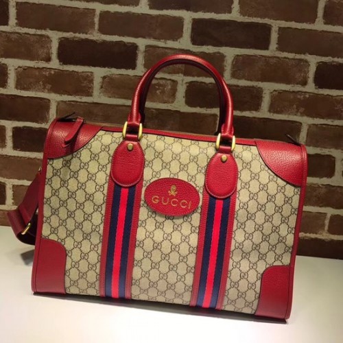 Gucci Courrier zachte GG Supreme plunjezak 459311 rood