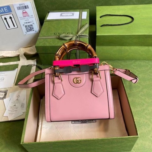 Gucci Diana mini-draagtas 655661 roze