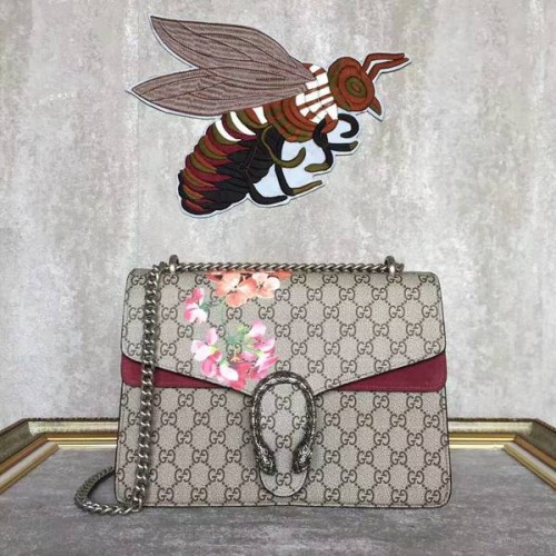 Gucci Dionysus GG canvas schoudertas 403348 wijn