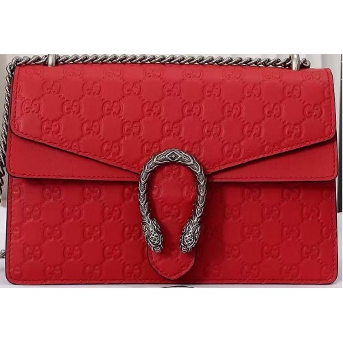 Gucci Dionysus GG originele lederen schoudertas 400249C rood