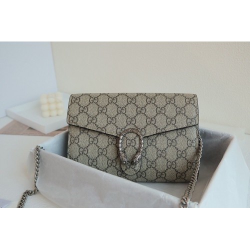 Gucci Dionysus GG Supreme Schoudertas 401231 Abrikoos