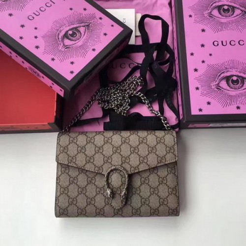 Gucci Dionysus GG Supreme Schoudertas 401231 Abrikoos&rood
