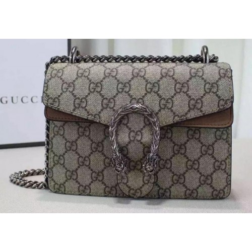 Gucci Dionysus GG Supreme Schoudertas 421970 Abrikoos