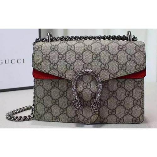 Gucci Dionysus GG Supreme schoudertas 421970 rood