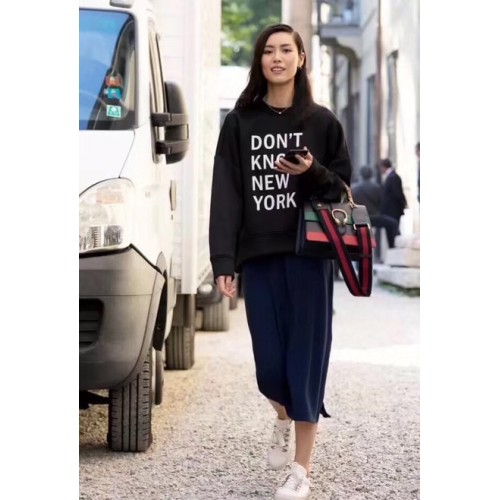 Gucci Dionysus lederen tas met handvat 448075 Zwart & Groen & Rood