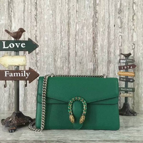 Gucci Dionysus Lichee patroon medium schoudertas 400249 groen