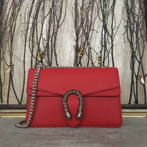 Gucci Dionysus Lichee patroon medium schoudertas 400249 rood