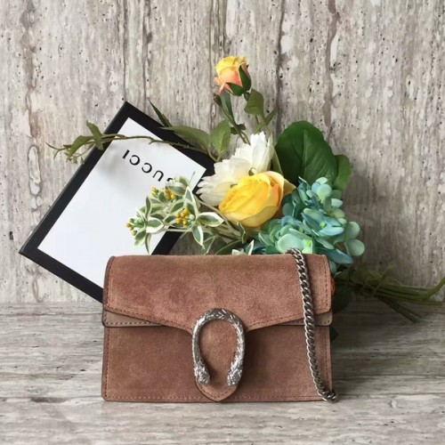 Gucci Dionysus suède mini-schoudertas 476432C Camel