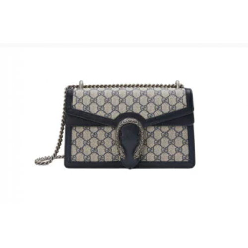 Gucci Dionysus kleine GG schoudertas 400249 Blauw