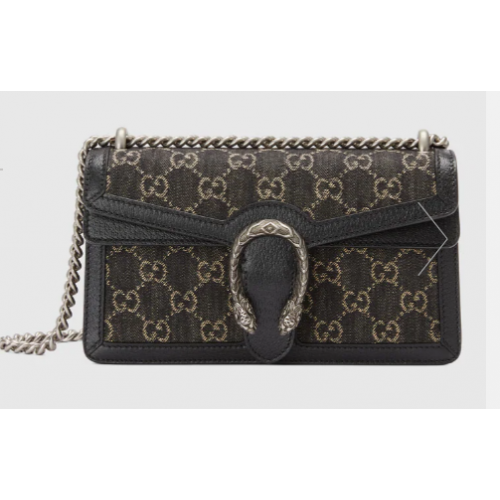 Gucci Dionysus kleine GG schoudertas 499623 Zwart