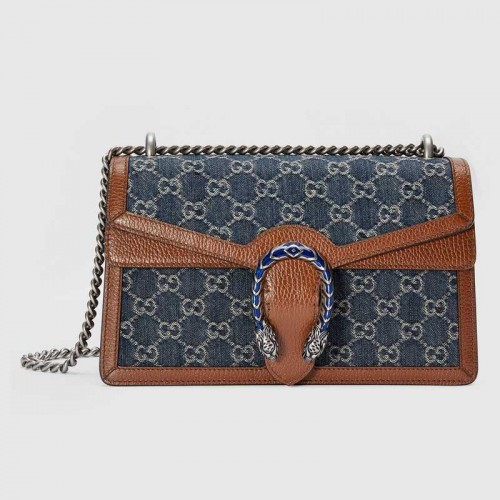 Gucci Dionysus kleine schoudertas 400249 Donkerblauw