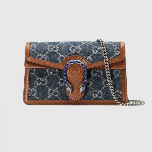 Gucci Dionysus super mini tas 476432 Donkerblauw
