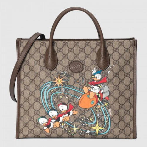Gucci Disney x Gucci Donald Duck draagtas 648134 bruin