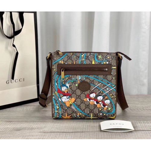 Gucci Donald Duck serie originele lederen schoudertas 645054