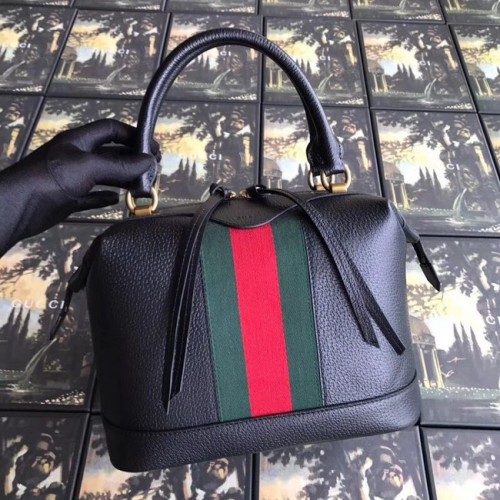 Gucci GG Kalfsleren tote bag van topkwaliteit 523433 zwart