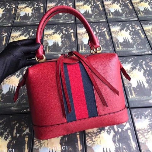 Gucci GG Kalfsleren topkwaliteit draagtas 523433 rood