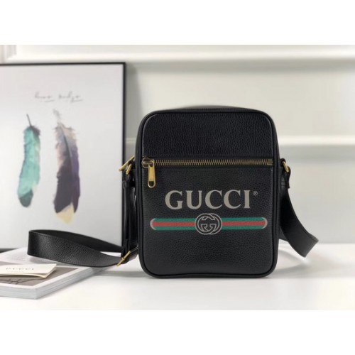 Gucci GG kalfsleer koerierstassen 523691 zwart