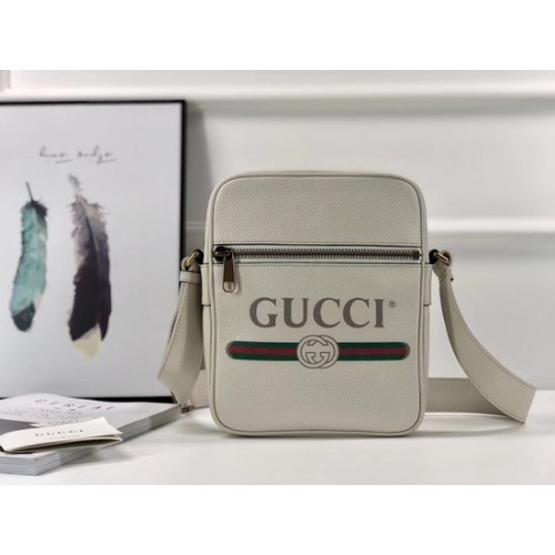 Gucci GG kalfsleren koerierstassen 523691 wit