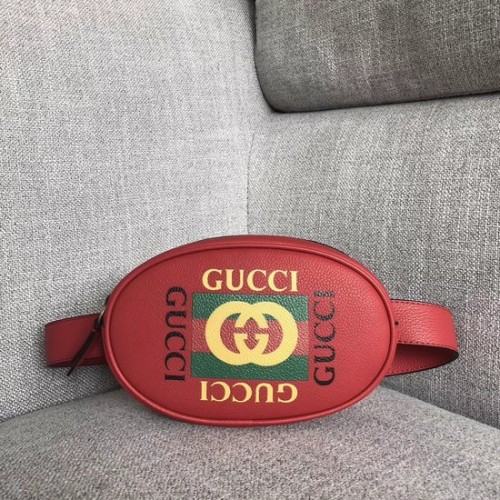 Gucci GG kalfsleren heuptas 476434 rood