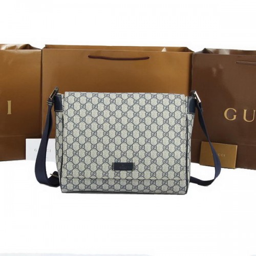Gucci GG canvas kleine koerierstas 146236 blauw