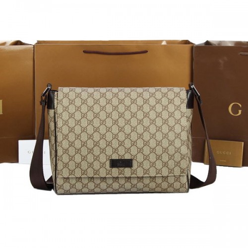Gucci GG canvas kleine koerierstas 146236 bruin