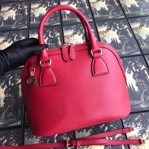 Gucci GG leren draagtas 449662 rood