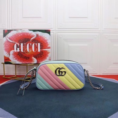 Gucci GG Marmont Matelasse schoudertas 447632 Veelkleurig