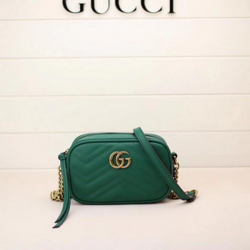 Gucci GG Marmont Matelasse minitas 448065 groen