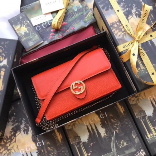 Gucci GG Marmont schoudertas 510314 oranje