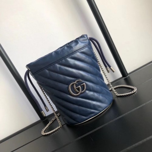 Gucci GG Marmont mini emmertas A575163 marineblauw