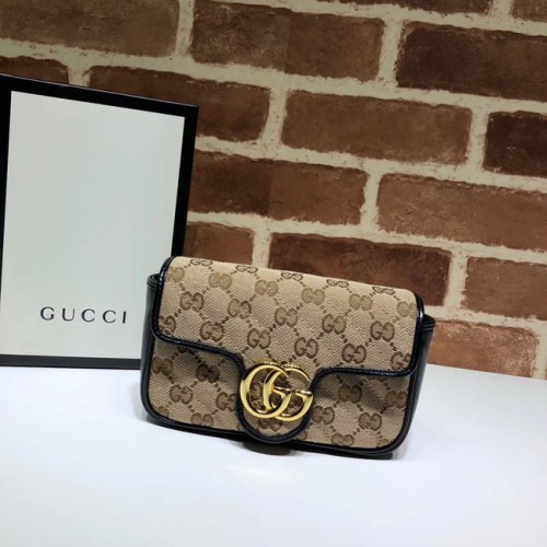 Gucci GG Marmont mini schoudertas 574969 zwart