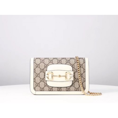 Gucci GG Marmont mini schoudertas 600663 wit