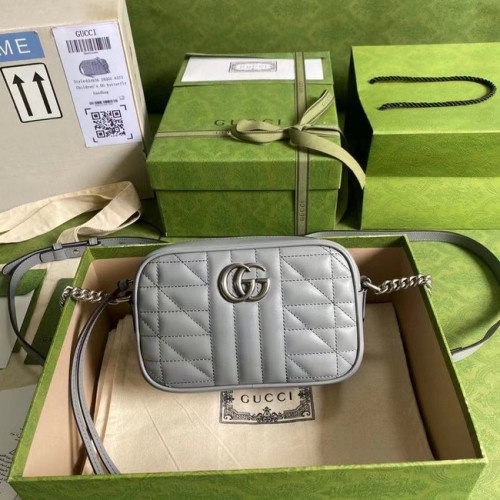 Gucci GG Marmont mini schoudertas 634936 Donkergrijs