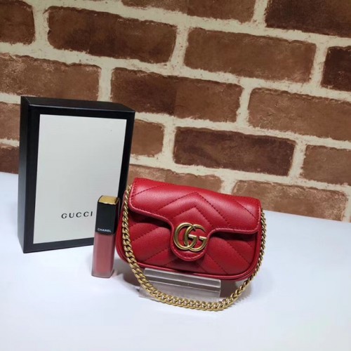 Gucci GG Marmont super Clutch tas 575161 rood