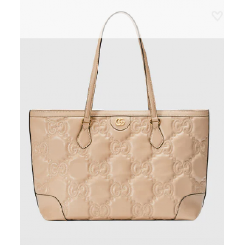 Gucci GG Matelasse leren medium draagtas 631685 Beige