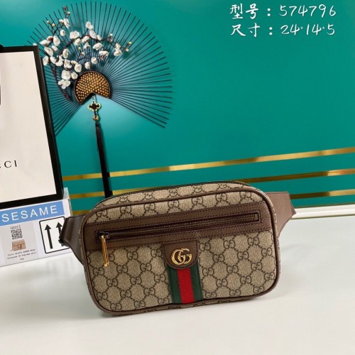 Gucci GG Original GG Leren heuptas 574796 bruin