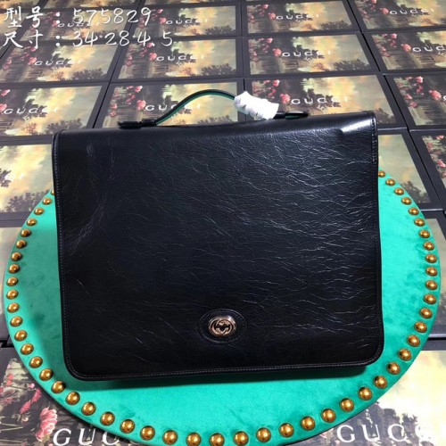 Gucci GG Original Leren draagtas 575829 zwart