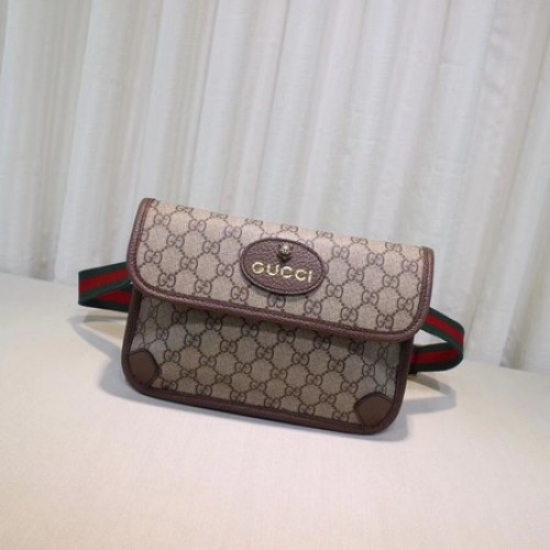 Gucci GG Supreme heuptas 493930 bruin
