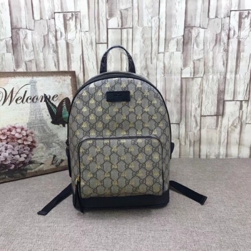 Gucci GG Supreme bijenrugzak 427042 Zwart