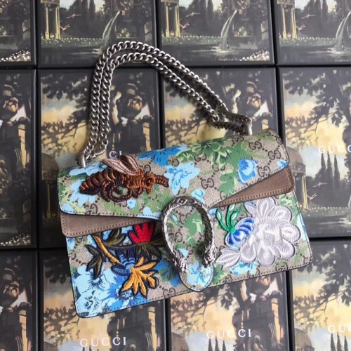 Gucci GG Supreme canvas Dionysus kleine schoudertas 400249 bij