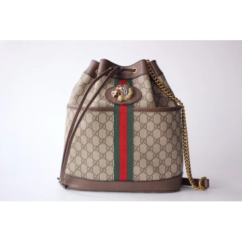 Gucci GG Supreme canvas Rajah medium emmertas 553961 Bruin