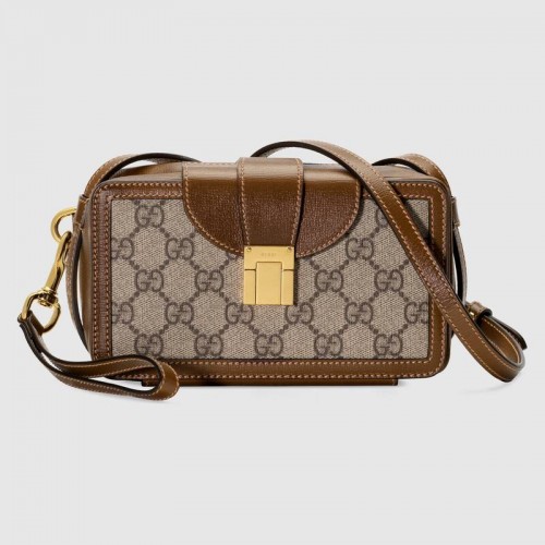 Gucci GG minitas met sluiting 614368 bruin