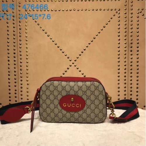 Gucci GG ophidia canvas koerierstas 476466 rood