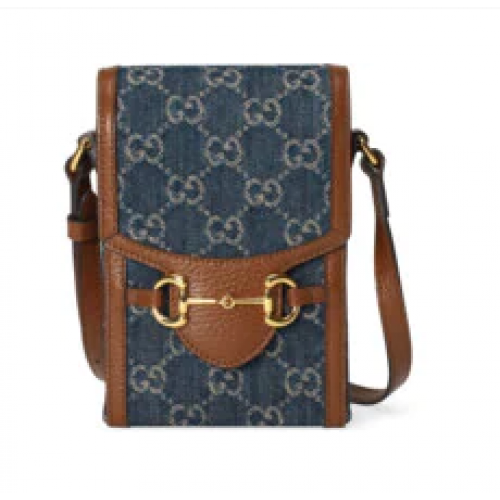 Gucci Horsebit 1955 minitas 625615 blauw