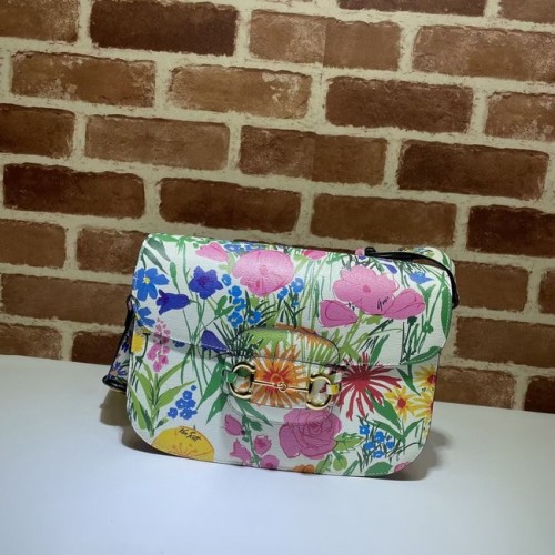 Gucci Horsebit 1955 schoudertas 602204 leer