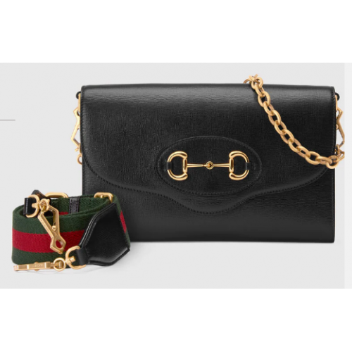Gucci Horsebit 1955 kleine tas 677286 zwart