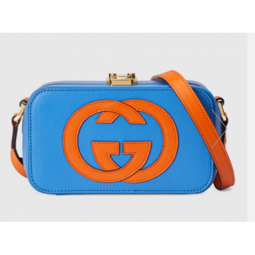 Gucci in elkaar grijpende G mini-tas 658230 blauw